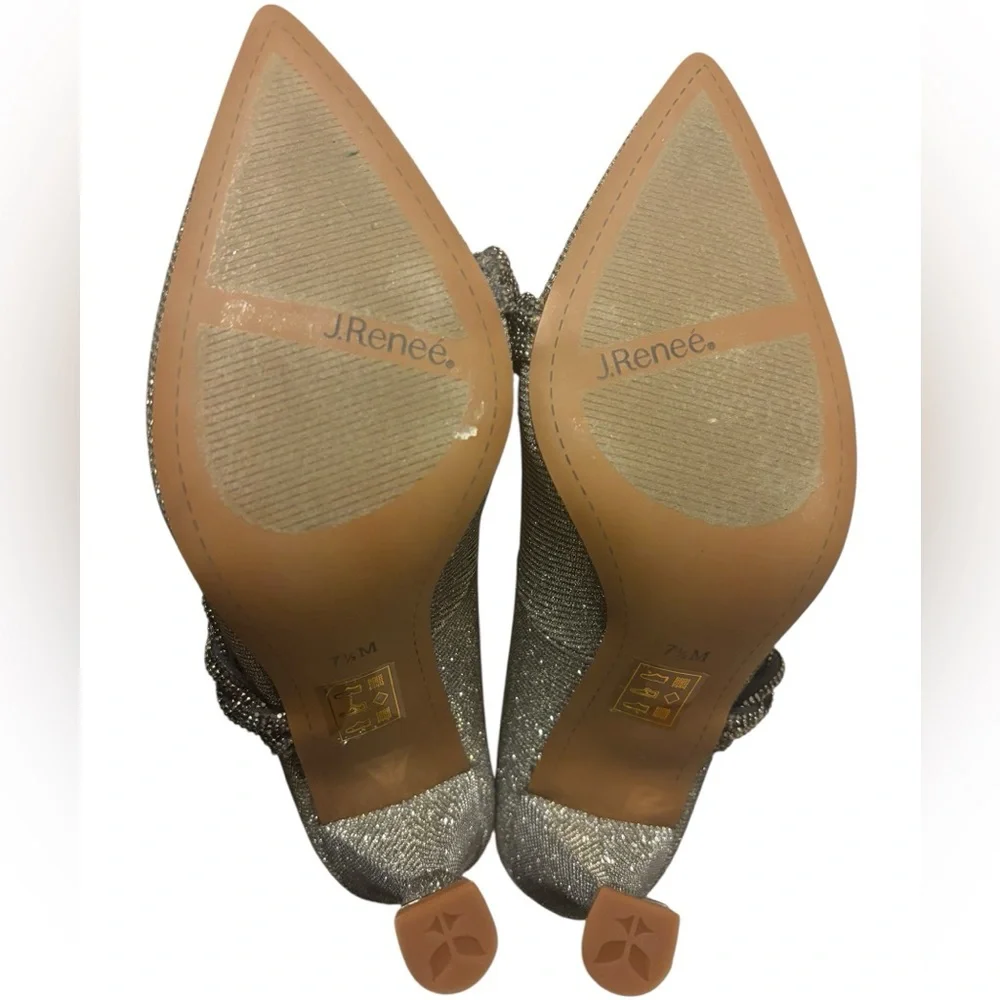 NWOT J. Reneé Women's Nyomee Pointed-Toe Rhinestone-Encrusted Pumps‎ Size 7.5